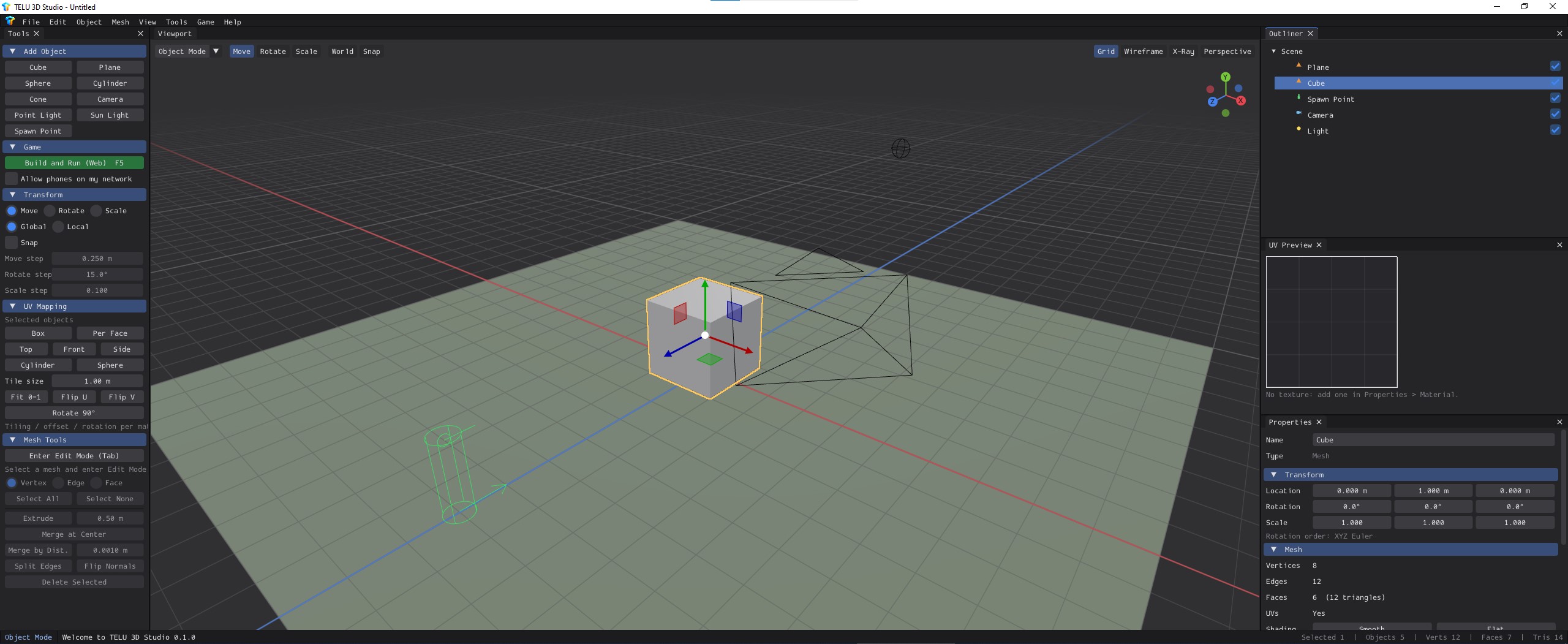 Tampilan TELU 3D Studio